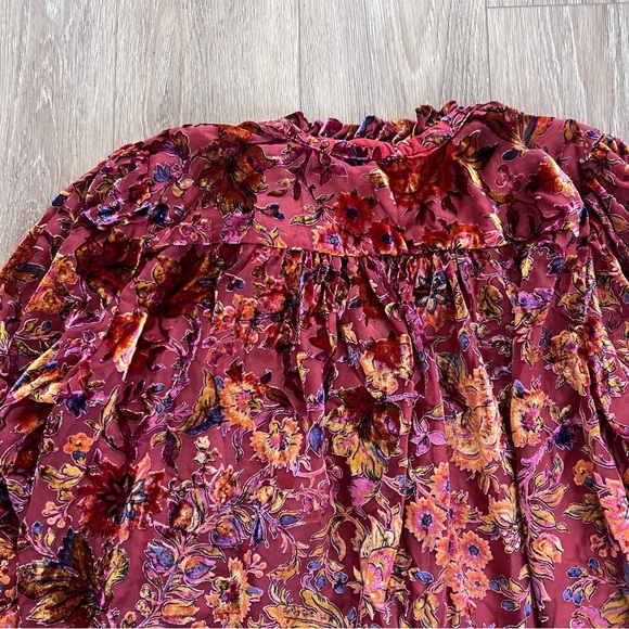 Anthropologie The Estela Sheer Printed Blouse: Burnout Edition - Picture 9 of 15